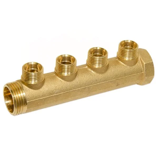 Колектор латунний Bianchi Ø 1"×1/2" - 4 контури, I=36 мм