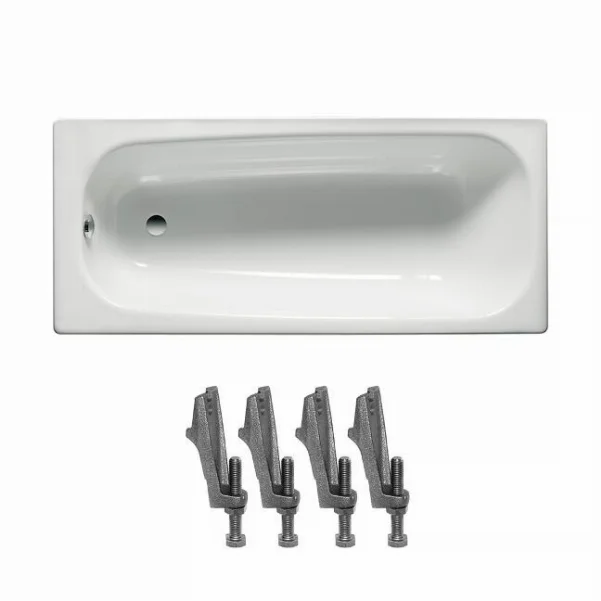 Ванна сталева ROCA Contesa160x70 см, з ніжками