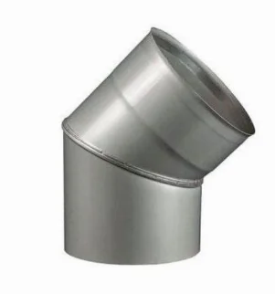Колено для дымохода Ø 350/45° - 0,8 мм
