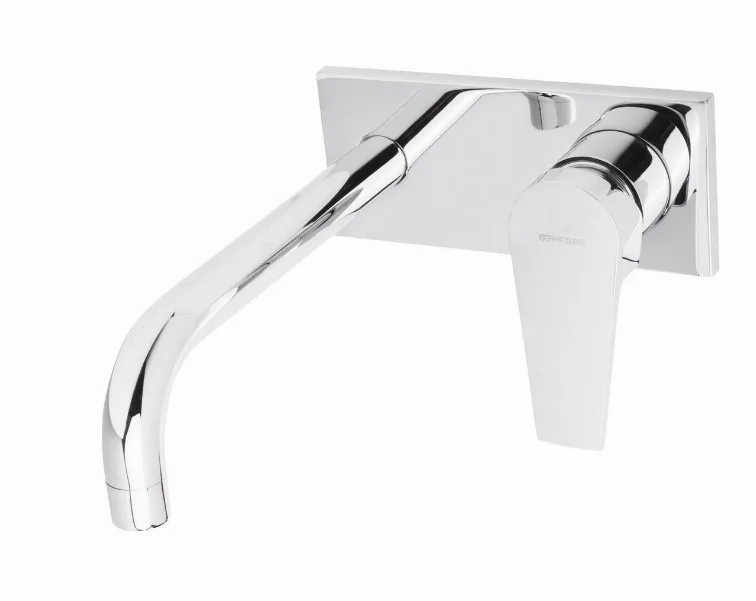 Смеситель для раковины GENEBRE Klip-22, встраеваемый, носик 22см (64132164566)