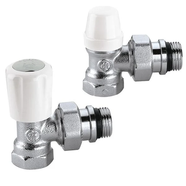 Комплект радіаторних кранів Caleffi Ø 1/2" кутовий, 10 bar