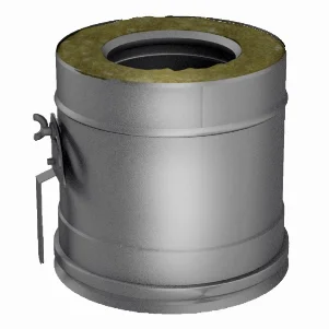 Кагла для дымохода сэндвич Ø 400/460 мм (нерж.- оцинк. сталь 0,5 мм AISI)