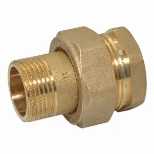 Згінн американка пряма латунна Pattaroni Ø 1-1/2" внутр.- зовн. різьба (під конус)