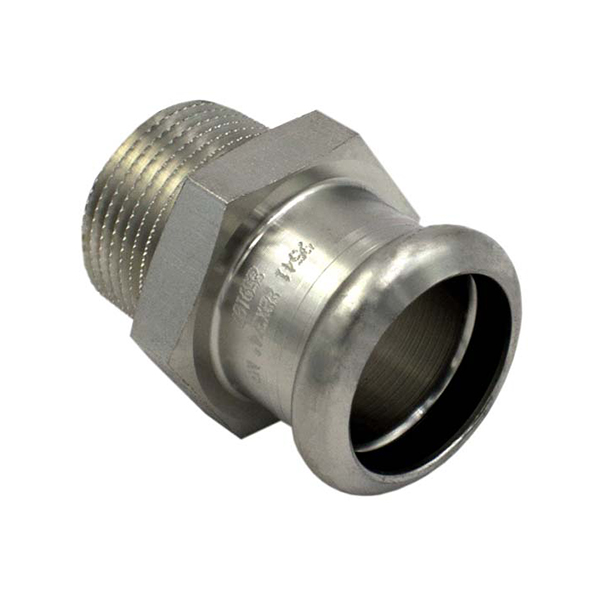 Муфта пресс нержавейка RM Inox PRES Ø 15×1/2" наружная резьба