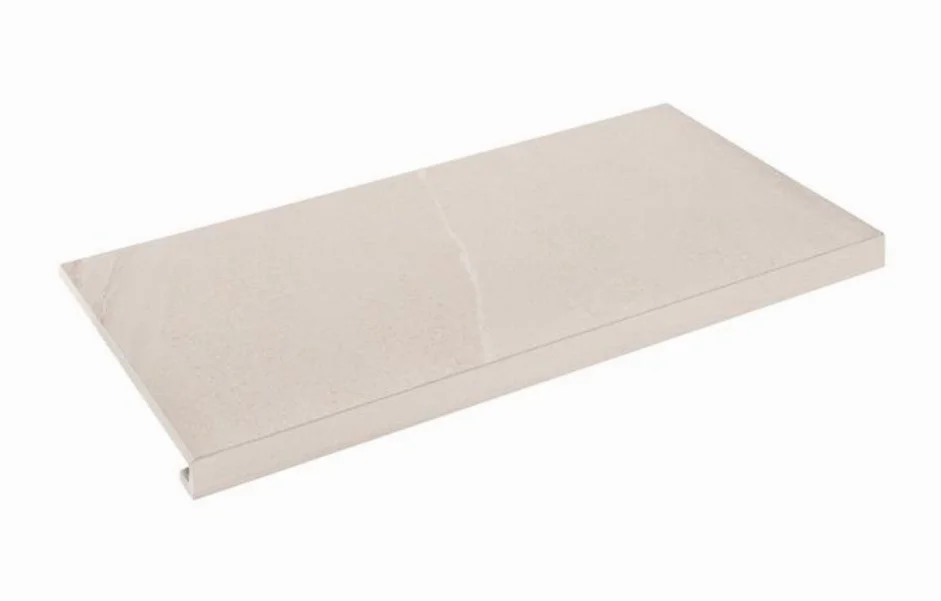 Ступень угловая правая с капиносом SZRXCL0BRR2 Calcare White 345-35x600x9,2 Zeus Ceramica