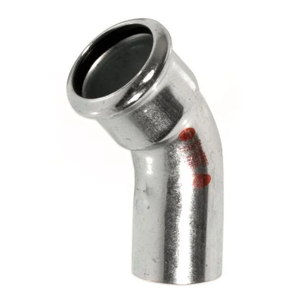 Коліно прес оцинковка RM Steel Pres (1 муфта) Ø 18/45° мм