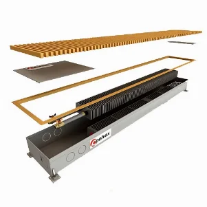 Внутрипольный конвектор Polvax KV.PREMIUM.160x2250x180 мм 2843 Вт