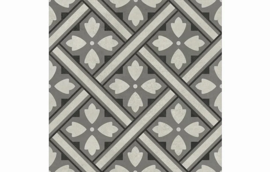 Плитка керамогранитная Laurent микс3 декор 186x186x8 Golden Tile