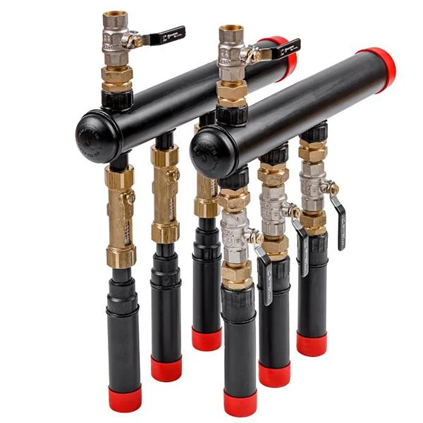 Коллектор для геотермальных систем Prawtech Ø 90×40 - 11 контуров (с расходомерами)