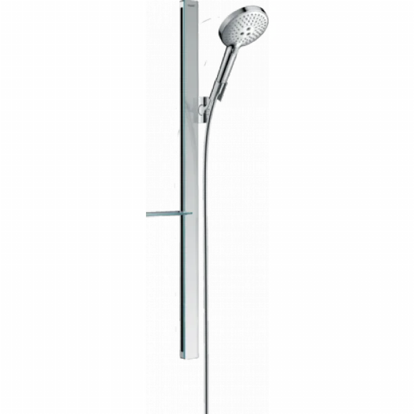 Душовий набір Hansgrohe Raindance Select S 120 3jet EcoSmart з душовою стійкою 90 см і мильницею