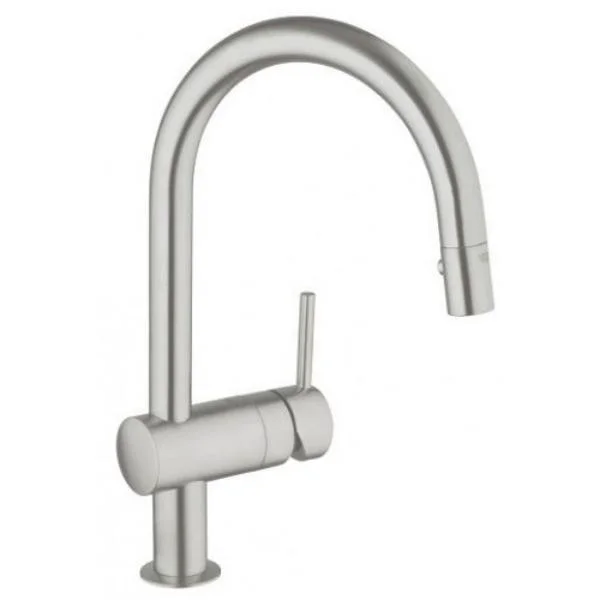 Смеситель для кухни Grohe Minta с выдвижным С-изливом/лейкой