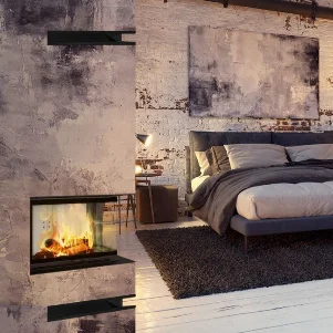 Каминная топка Kratki Lucy 14 BS 14,0 кВт, правая