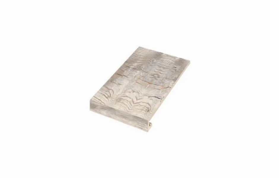 Ступень угловая левая с капиносом SZBXLV8BRP1 Legno Grigio 150-35x345x9,2 Zeus Ceramica