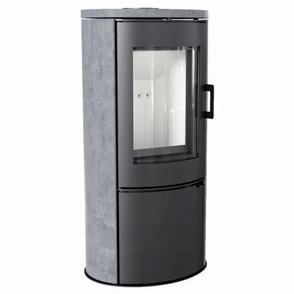 Стальная печь-камин Kratki Koza AB S DR Serpentino 8,0 кВт