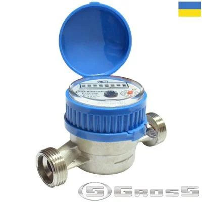 Счетчик воды-водомер GROSS ETK-UA 3/4" 20/130 мм (для холодной воды)