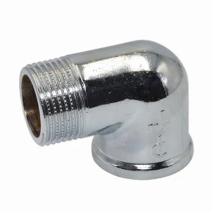 Угол хромированный Pattaroni Ø 1" внутр.- наруж. резьба