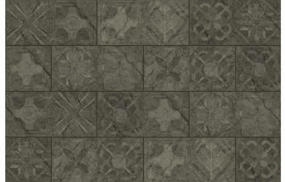 Плитка фасадна Torstone Grafit Decor 148x300x9 Cerrad