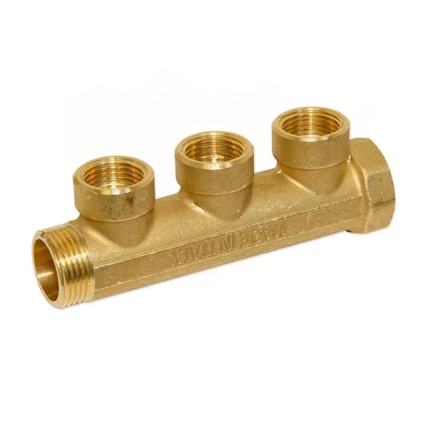 Колектор латунний Bianchi Ø 3/4"×1/2" - 3 контури, I=36 мм (внутрішня різьба)