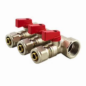 Коллектор отсекающий Fado Ø 3/4"×16 мм - 4 выхода