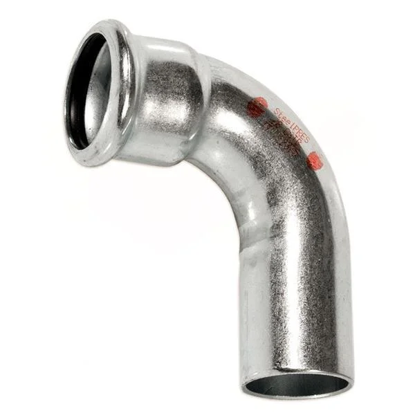 Коліно прес оцинковка RM Steel Pres (1 муфта) Ø 18/90° мм