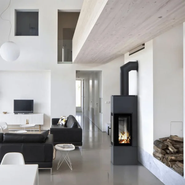 Стальная печь-камин Kratki Thor 8 View 8,0 кВт