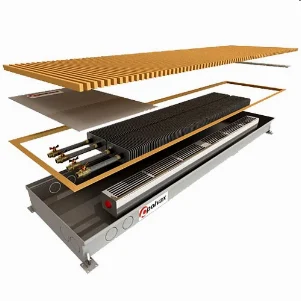 Конвектор Polvax KVM.MINI 360x1250x78, 1284 Вт