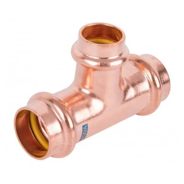 Трійник прес мідний редукційний RM Aespres Uniko Ø 54×28×54 мм