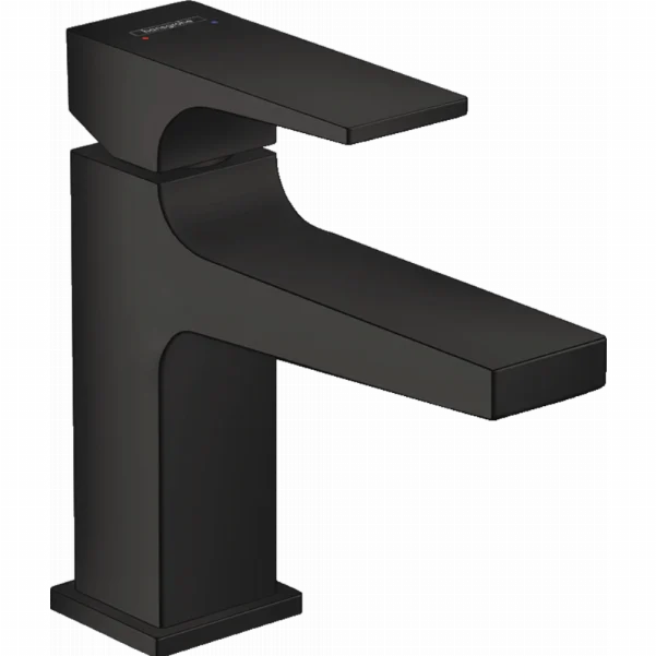 Смеситель Hansgrohe Metropol для раковины с донным клапаном Push-Open 32500670 черный матовый