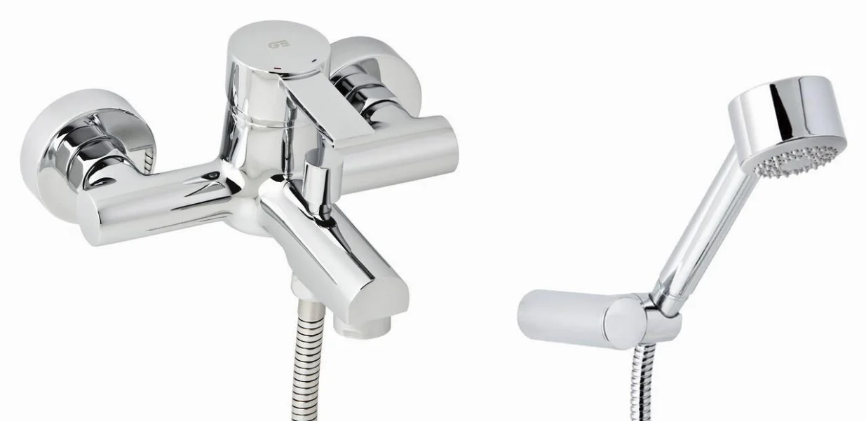 Змішувач для ванни GENEBRE Tau2 з душовим гарнітуром (65100294566)