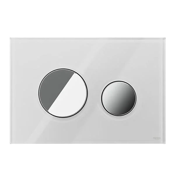 Кнопка-клавіша скляна TECEloop скло біле/хром матовий клавіші