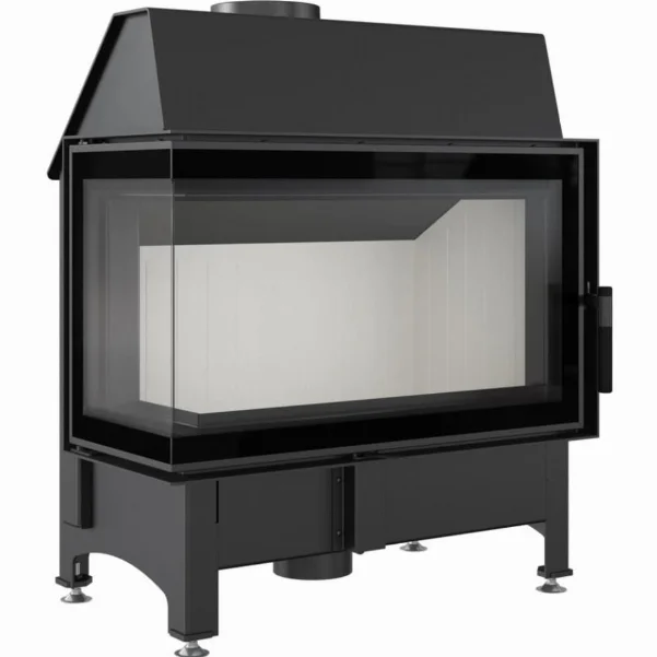 Камінна топка Kratki Zibi 12 BS Deco 11,0 кВт, ліва