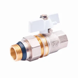 Кран американка Fado New PN40 Ø 3/4" внутр.- зовн. різьба "білий метелик"