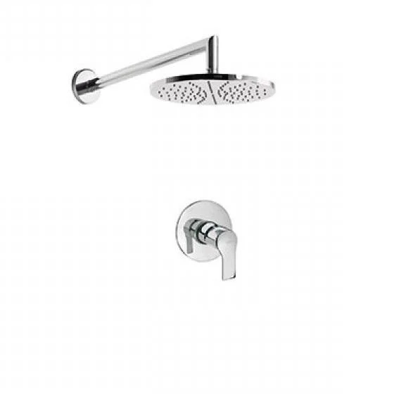Верхній настінний душ Tres K-Tres Ø 225 мм + змішувач