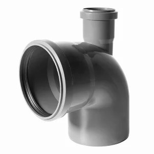 Коліно каналізаційне Reiger Triple Safe Ø 110/87°×50/90° відвід вверз