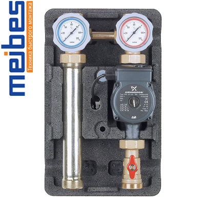 Насосна група Meibes D-UK 1-1/4" з насосом Grundfos Alpha2L 32-60
