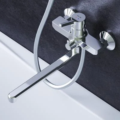 Змішувач для ванни і душа з довгим виливом Am.Pm X-Joy S