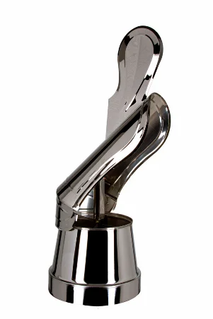 Флюгер для дымохода сэндвич Ø 110/180 мм (сталь 0,5 мм AISI 304)