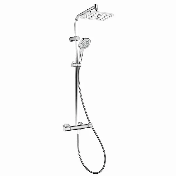Душевая система с термостатом HANSGROHE My Select Showerpipe 240, белый/хром