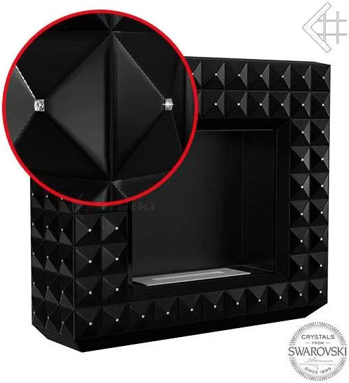 Біокамін Kratki Egzul Swarovski (EGZUL/BLACK/SV) Чорний матовий