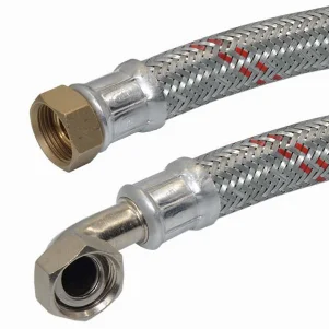 Шланг антивибрационный угловой Parigi L=80 cм PN10 Ø 3/4"×3/4" внутр.- внутр. резьба