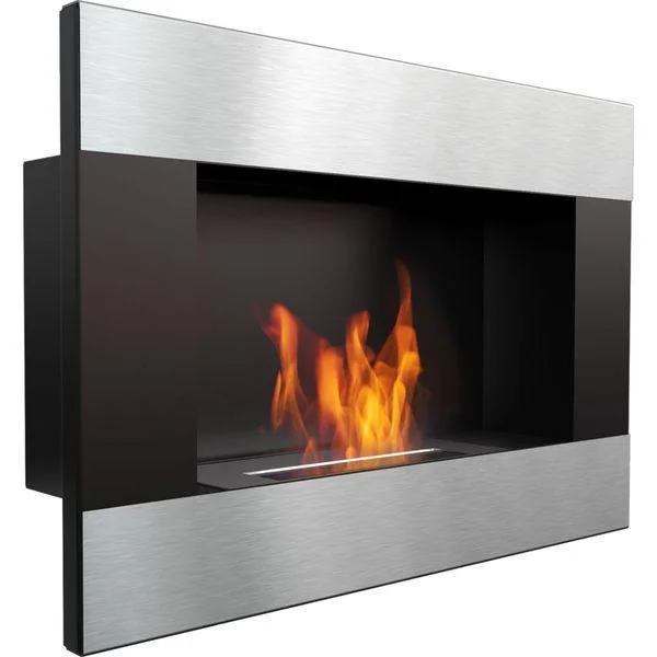 Біокамін Kratki DELTA/CZARNY/HORIZONTAL (горизонтально, чорний колір)