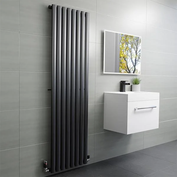 Радиатор дизайнерський Rastas Aurora Anthracite 1 колона 1800×480 мм