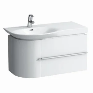 Тумба для ассисметричной раковини Laufen Palace 900, права, біла