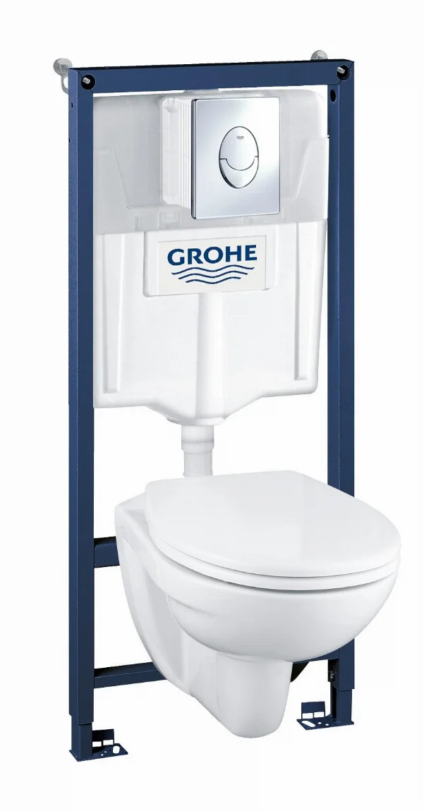 Комплект инсталляции GROHE Solido Perfect 4 в 1 с подвесным унитазом, сидение Soft-close