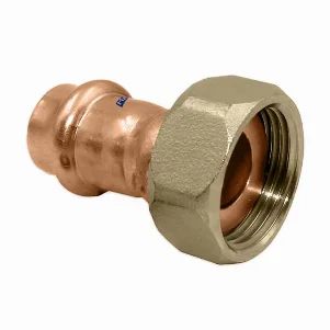 Муфта пресс медная с накидной гайкой RM Aespres Uniko Ø 22×3/4" внутренняя резьба