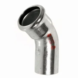 Коліно прес оцинковка RM Steel Pres (1 муфта) Ø 15/45° мм