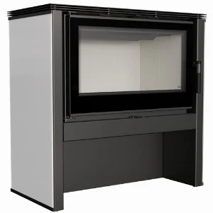 Дровяная печь Kratki JUNO/12/C 12 кВт (черная)