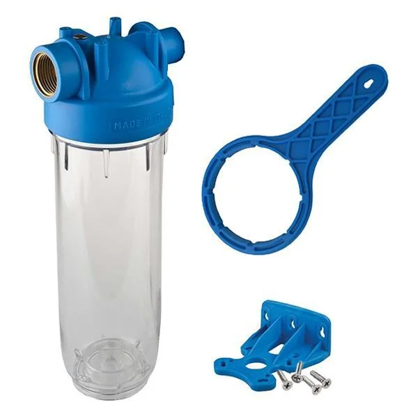 Фільтр магістральний ATLAS Filtri 10" DP mono 1" OT TS (прозорий) KIT