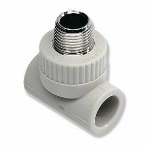 Трійник PPR Ekoplastik Ø 20×1/2"×20 зовнішня різьба