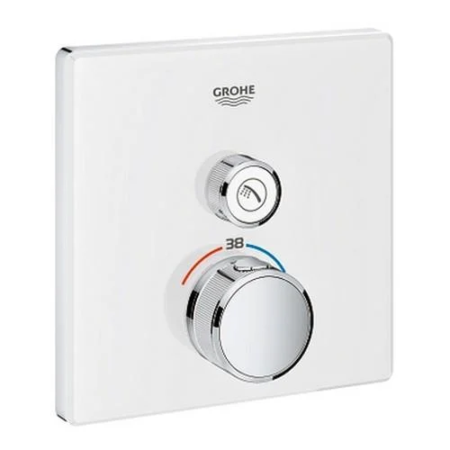 Змішувач Grohe Grohtherm SmartControl 29153LS0 для ванни з душем, біла луна
